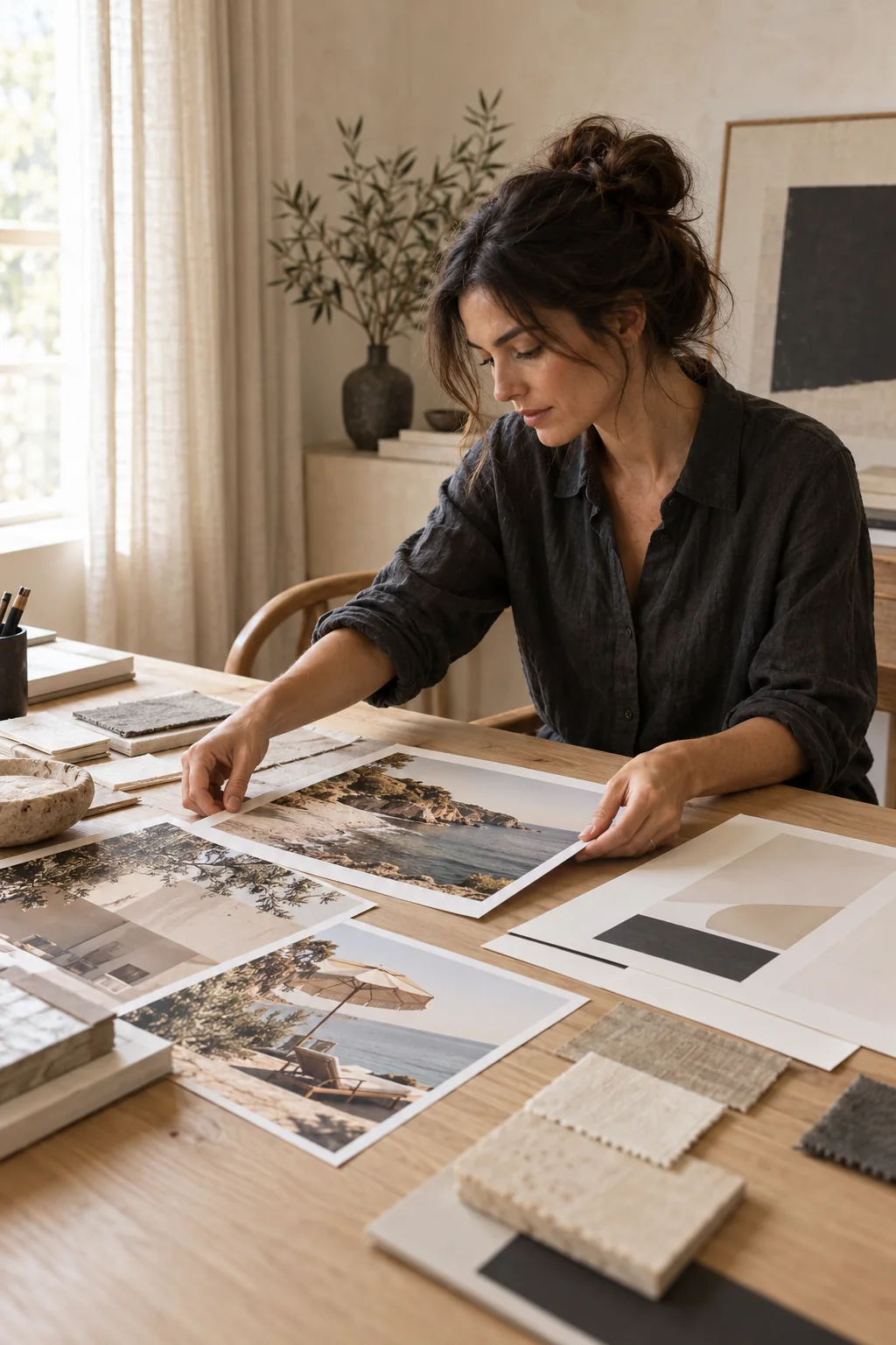 An art director developing campaign imagery and creative materials
